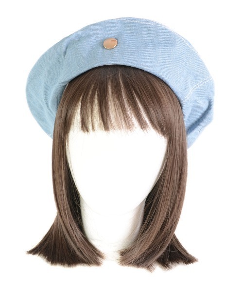 VIBGYOR Women（ヴィブジョー　ウィメン）の「【urge select】デニム ベレー帽（ハンチング/ベレー帽・レディース・ダークブルー/ライトブルー・FREE）」の4枚目の写真