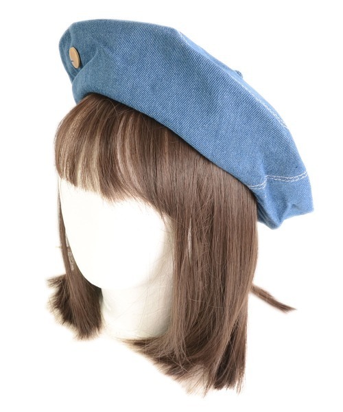 VIBGYOR Women（ヴィブジョー　ウィメン）の「【urge select】デニム ベレー帽（ハンチング/ベレー帽・レディース・ダークブルー/ライトブルー・FREE）」の9枚目の写真