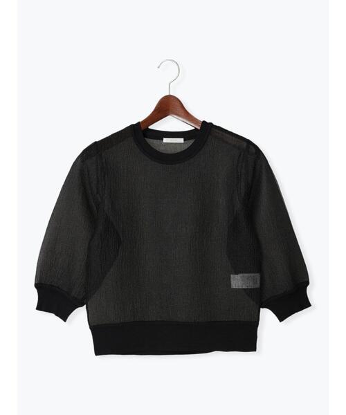 Te chichi（テチチ）の「シアーオーガンジープルオーバー（シャツ/ブラウス・レディース・ブラック/カーキ/チャコールグレー・F）」の10枚目の写真