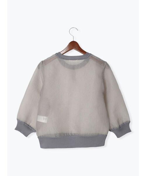 Te chichi（テチチ）の「シアーオーガンジープルオーバー（シャツ/ブラウス・レディース・ブラック/カーキ/チャコールグレー・F）」の12枚目の写真