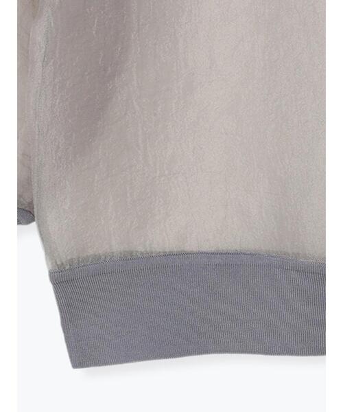 Te chichi（テチチ）の「シアーオーガンジープルオーバー（シャツ/ブラウス・レディース・ブラック/カーキ/チャコールグレー・F）」の15枚目の写真