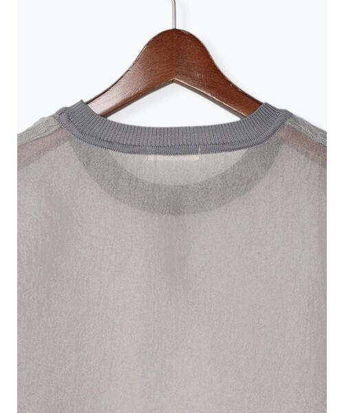 Te chichi（テチチ）の「シアーオーガンジープルオーバー（シャツ/ブラウス・レディース・ブラック/カーキ/チャコールグレー・F）」の16枚目の写真