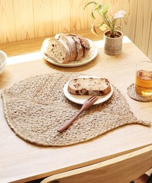 チチカカ（チチカカ）の「リーフジュートランチマット【WEB限定】 約35×45cm（ランチョンマット/テーブルウェア・メンズ）」