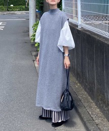 CORNERS by KR 2wayハイネックスリットニットワンピ