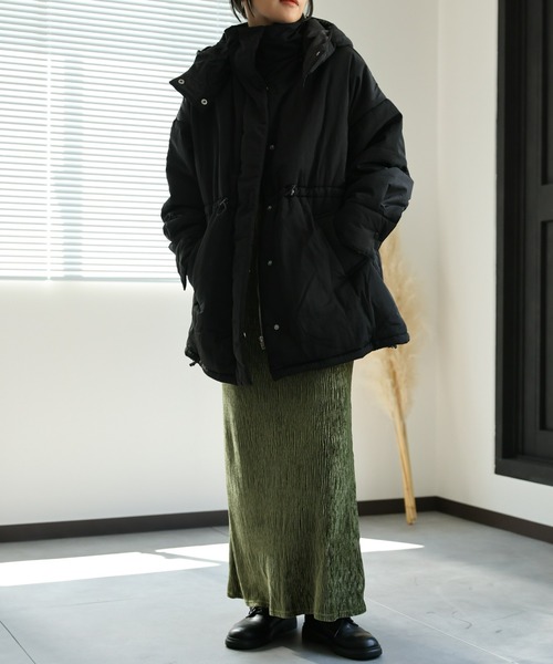 限定最終値下げ⭐︎試着のみ⭐︎AP STUDIO パディングジャケット　コート黒 撥水パディングコート（その他ブルゾン／アウター）｜Spick and Span