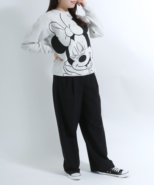 ZARA ディズニー バンビ 裏起毛 トレーナー ブラウン 茶 M バンビトレーナー シンプル バンビ Bambi 冬服 秋服 レトロ