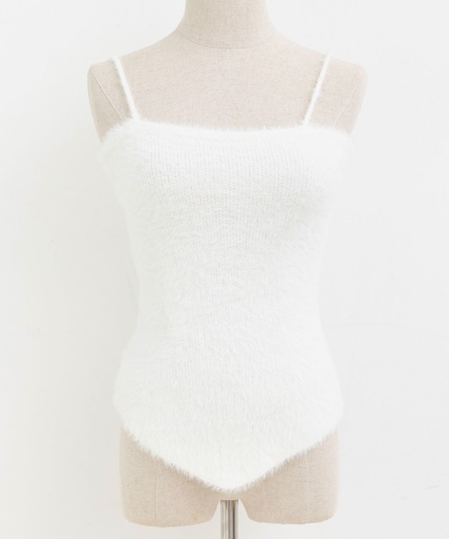 Crea titty&Co. PETIT（クレアティティーアンドコープチ）の「【Crea titty&Co.PETIT 】デコルテオープンニットトップス（ニット/セーター・レディース・ホワイト/ブラック・FREE）」の11枚目の写真