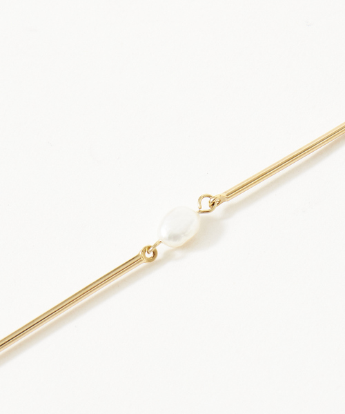 abahouse mavie（アバハウスマヴィ）の「スティック×淡水パールネックレス（ネックレス・レディース・ゴールド・フリー）」の4枚目の写真