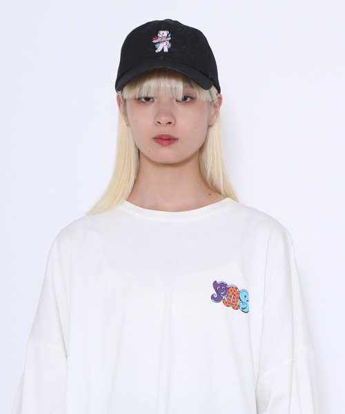 PUNYUS（プニュズ）の「ワンポイントベアデニムキャップ（キャップ・レディース・ライトブルー/ブラック・FREE）」の5枚目の写真