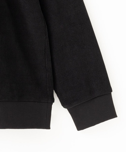 URBAN COLLECTION（アーバンコレクション）の「URBAN COLLECTION 針抜きモールクルーネックトレーナー（スウェット・メンズ・グレイッシュベージュ/ブラウン系その他/ブラック・M/XL/L）」の6枚目の写真