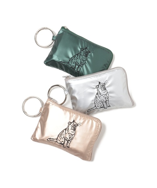 LAZY SUSAN（レイジースーザン）の「カラビナ付きエコバッグ　タロチャン　アクビ（エコバッグ/サブバッグ・レディース・グリーン/ゴールド/シルバー・FREE）」の10枚目の写真