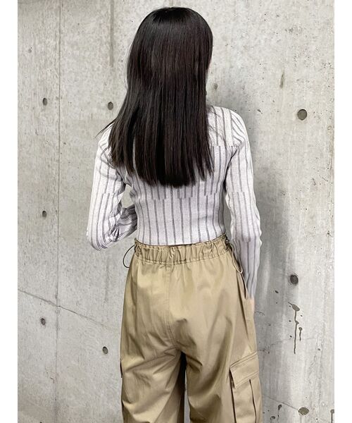 MURUA（ムルーア）の「ランダムリブニット（ニット/セーター・レディース・グレー/ブラック/マスタード/ブルー・FREE）」の17枚目の写真