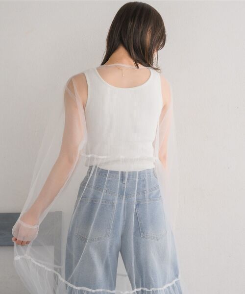 RETRO GIRL(レトロガール)の「チュールOP(ワンピース・レディース・ブラック/オフホワイト・FREE)」の10枚目の写真