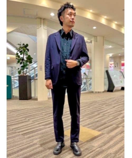 Perfect Suit FActory（パーフェクトスーツファクトリー）の「TOKYO RUN　ライトフィット　カラーシャツ　グリーン/ブラウン（シャツ/ブラウス・メンズ・グリーン・M/L）」の15枚目の写真