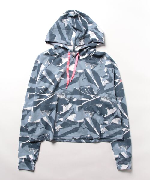 PUMA(プーマ)の「《PUMA》MODERN SPORTS AOP フーディ(スウェット・レディース・ブルー系その他/レッド系その他・L/M)」の1枚目の写真