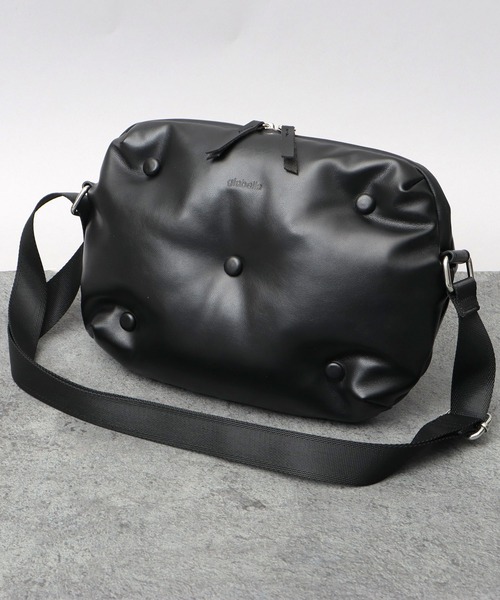 glabella（グラベラ）の「パデッド クッション PU ショルダーバッグ（ショルダーバッグ・メンズ・ブラック・FREE）」の2枚目の写真