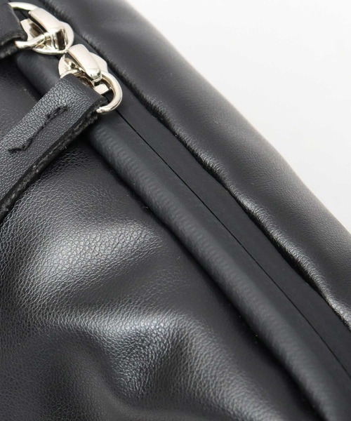 glabella（グラベラ）の「パデッド クッション PU ショルダーバッグ（ショルダーバッグ・メンズ・ブラック・FREE）」の10枚目の写真