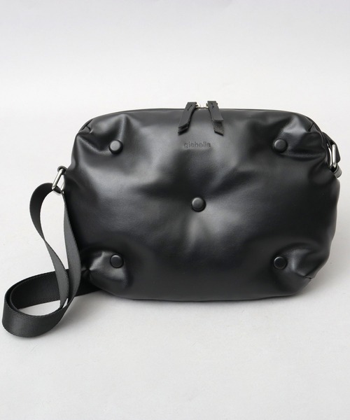 glabella（グラベラ）の「パデッド クッション PU ショルダーバッグ（ショルダーバッグ・メンズ・ブラック・FREE）」の14枚目の写真