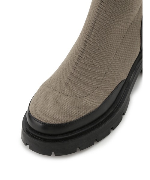 LILY BROWN（リリーブラウン）の「トラックソールニットショートブーツ（パンプス・レディース・アイボリー/ブラック/カーキ・LARGE/SMALL/MEDIUM）」の13枚目の写真