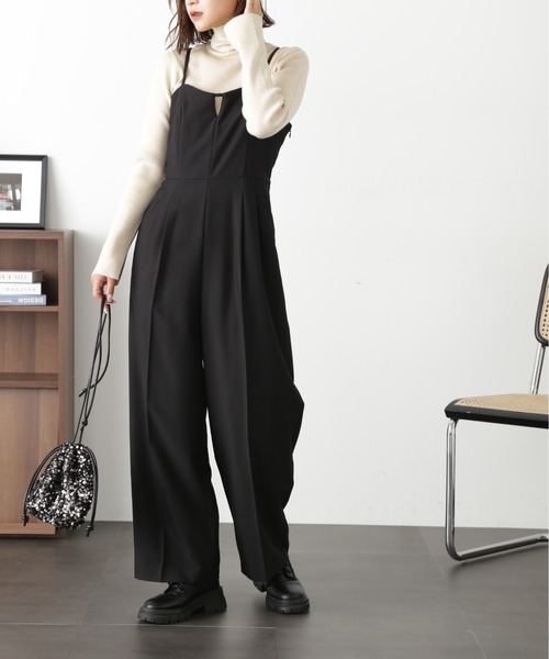 FREE'S MART（フリーズマート）の「バックリボンオールインワン（つなぎ/オールインワン・レディース・グレー/ブラック・SMALL/MEDIUM）」の16枚目の写真