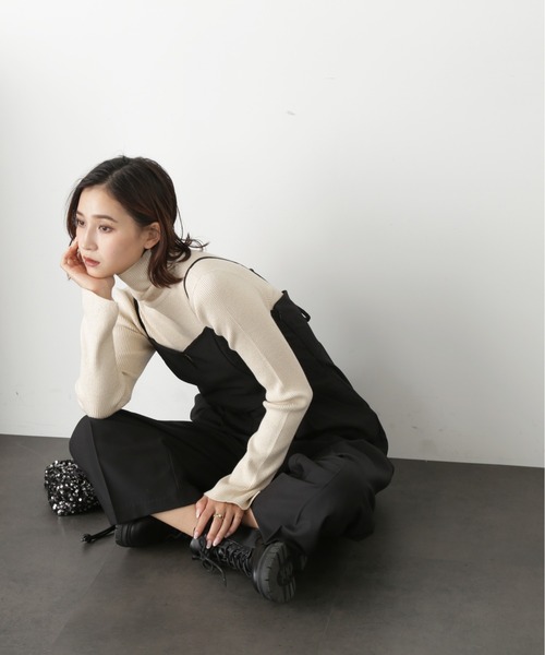 FREE'S MART（フリーズマート）の「バックリボンオールインワン（つなぎ/オールインワン・レディース・グレー/ブラック・SMALL/MEDIUM）」の21枚目の写真