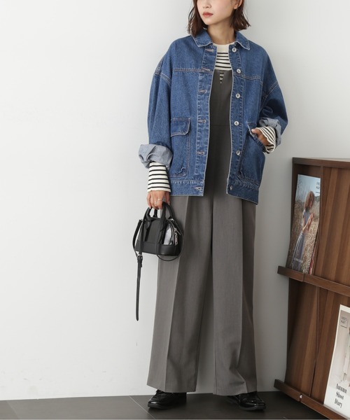 FREE'S MART（フリーズマート）の「バックリボンオールインワン（つなぎ/オールインワン・レディース・グレー/ブラック・SMALL/MEDIUM）」の14枚目の写真