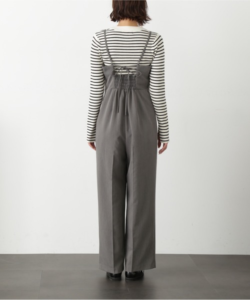 FREE'S MART（フリーズマート）の「バックリボンオールインワン（つなぎ/オールインワン・レディース・グレー/ブラック・SMALL/MEDIUM）」の15枚目の写真