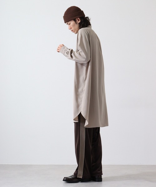 revertical(リバーティカル)の「バンドカラーロングシャツ(シャツ/ブラウス・メンズ・グレイッシュベージュ/ブラック/ブルー・L/M)」の9枚目の写真