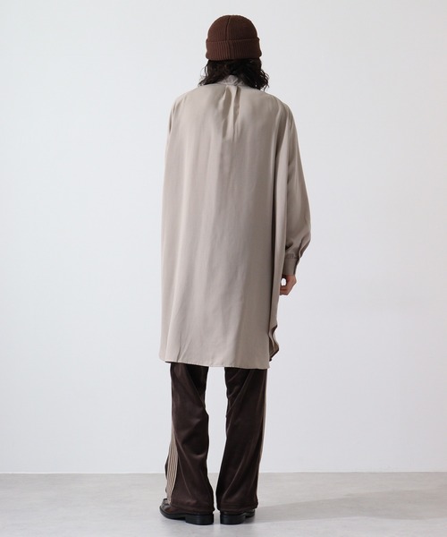 revertical(リバーティカル)の「バンドカラーロングシャツ(シャツ/ブラウス・メンズ・グレイッシュベージュ/ブラック/ブルー・L/M)」の11枚目の写真