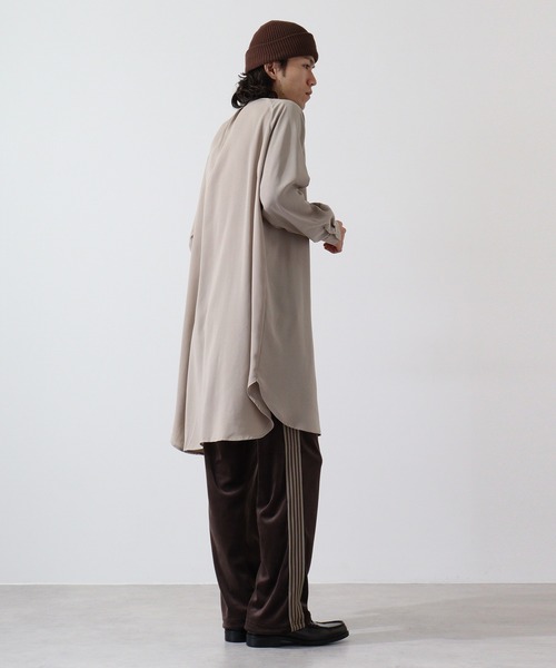 revertical(リバーティカル)の「バンドカラーロングシャツ(シャツ/ブラウス・メンズ・グレイッシュベージュ/ブラック/ブルー・L/M)」の10枚目の写真