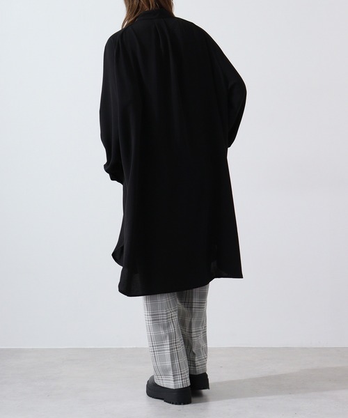 revertical(リバーティカル)の「バンドカラーロングシャツ(シャツ/ブラウス・メンズ・グレイッシュベージュ/ブラック/ブルー・L/M)」の5枚目の写真