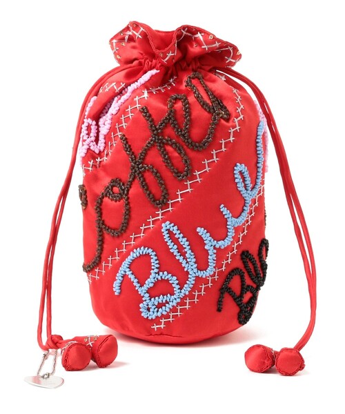 Ray BEAMS（レイビームス）の「HEY！Mrs ROSE / 3D Sequin バッグ（ハンドバッグ・レディース・レッド/ブラック・ONE SIZE）」の7枚目の写真