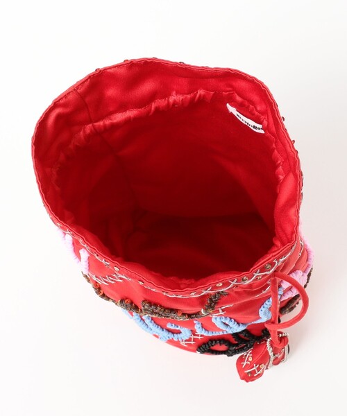Ray BEAMS（レイビームス）の「HEY！Mrs ROSE / 3D Sequin バッグ（ハンドバッグ・レディース・レッド/ブラック・ONE SIZE）」の12枚目の写真