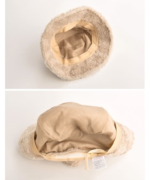 Re:EDIT(リエディ)の「ボアバケットハット(ハット・レディース・ブラック/アイボリー/ブラウン・FREE)」の7枚目の写真