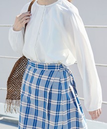 PAR ICI | ナチュラルトリプルワッシャー/ストライプ ボタンブラウス(シャツ/ブラウス)