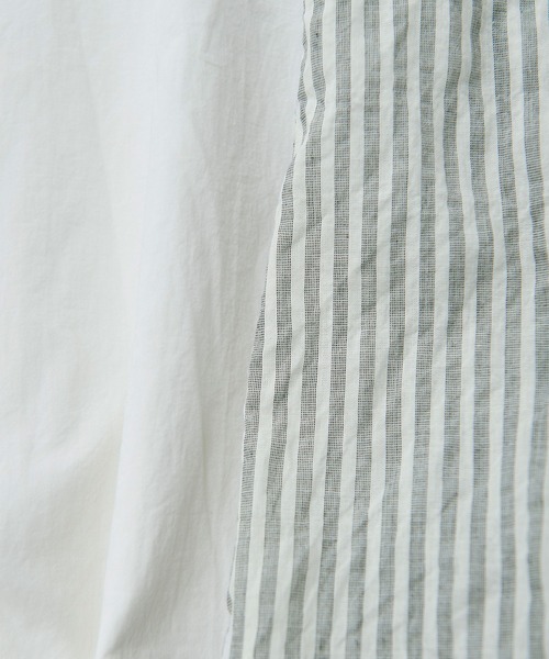 PAR ICI（パーリッシィ）の「ナチュラルトリプルワッシャー/ストライプ ボタンブラウス（シャツ/ブラウス・レディース・ホワイト/ネイビー/サックスブルー・FREE）」の22枚目の写真