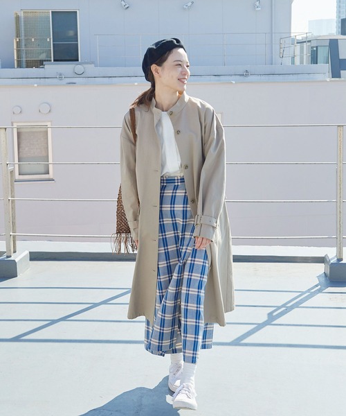 PAR ICI（パーリッシィ）の「ナチュラルトリプルワッシャー/ストライプ ボタンブラウス（シャツ/ブラウス・レディース・ホワイト/ネイビー/サックスブルー・FREE）」の11枚目の写真