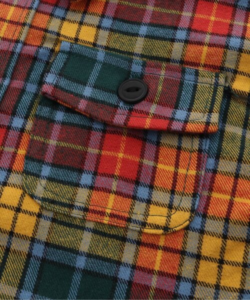 BREEZE（ブリーズ）の「【あったか】ネル起毛チェックシャツ（シャツ/ブラウス・キッズ・レッド/グリーン/レインボー・120/110/140/80/100/90/130）」の9枚目の写真