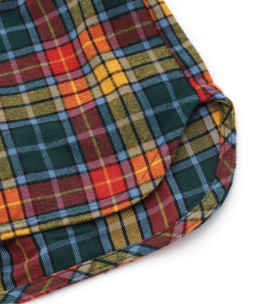 BREEZE（ブリーズ）の「【あったか】ネル起毛チェックシャツ（シャツ/ブラウス・キッズ・レッド/グリーン/レインボー・120/110/140/80/100/90/130）」の12枚目の写真