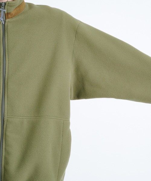 marka（マーカ）の「FLEECE LINER JACKET（ブルゾン・メンズ・ブラック/オリーブ・1/2）」の9枚目の写真