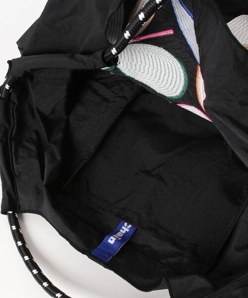 Ball&Chain（ボールアンドチェーン）の「[BALL&CHAIN/ボールアンドチェーン] S.APPLE 刺繍デザインナイロントートバッグ（トートバッグ・レディース・ブラック/カーキ・M）」の9枚目の写真