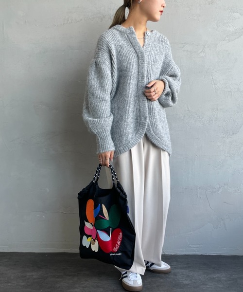 Ball&Chain（ボールアンドチェーン）の「[BALL&CHAIN/ボールアンドチェーン] S.APPLE 刺繍デザインナイロントートバッグ（トートバッグ・レディース・ブラック/カーキ・M）」の15枚目の写真