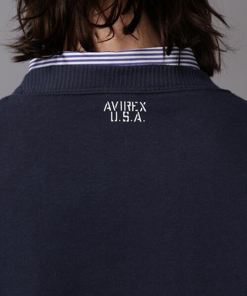 AVIREX(アヴィレックス)の「《DAILY/デイリー》CREW NECK SWEAT LOGO / クルーネック スウェット / AVIREX / アヴィレックス(スウェット・メンズ・ネイビー/ブラック/その他17/ホワイト系2・2XL/XL/L/M)」の16枚目の写真