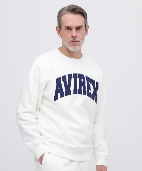 ロゴ クルーネックスウェット／AVIREX DAILY WEAR アヴィレックス AVIREX ロゴ クルーネックスウェット/AVIREX