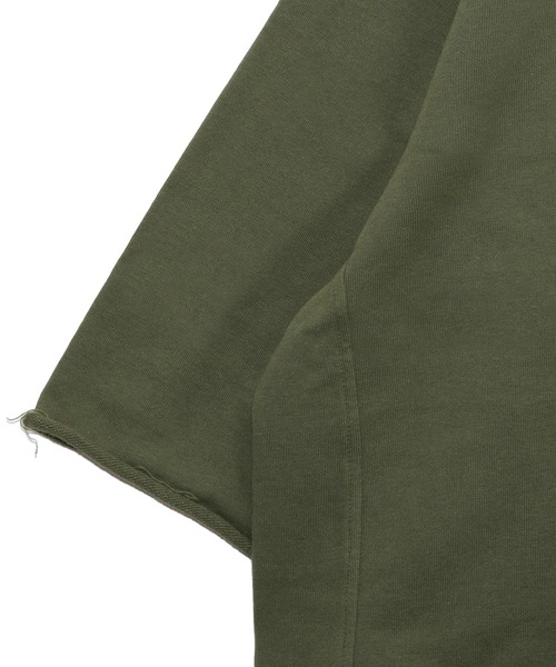 ★UNDER COVER フード付きトレーナー カーキ　スウェット　レア 10．0oz クルーネック スウェット 裏パイル 5044－01