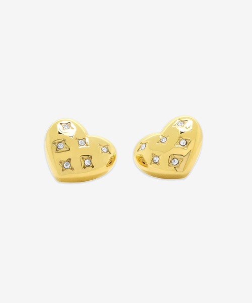 BLOOM(ブルーム)の「サージカルステンレス 316L キュービックジルコニア ハート ピアス BLOOM/ブルーム (金属アレルギー対応)(ピアス(両耳用)・レディース・その他・-)」の2枚目の写真