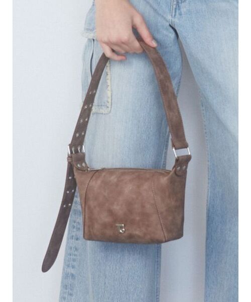 EMODA（エモダ）の「スクエアハンドルバッグ（ショルダーバッグ・レディース・グリーン/ブラック/ブラウン・FREE）」の14枚目の写真