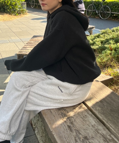 BROKEN BASE(ブロークンベース)の「リラックスニットフーディー(ニット/セーター・メンズ・ネイビー/ブラック・LARGE/MEDIUM)」の11枚目の写真