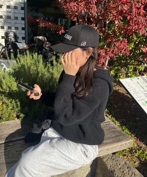 BROKEN BASE(ブロークンベース)の「リラックスニットフーディー(ニット/セーター・メンズ・ネイビー/ブラック・LARGE/MEDIUM)」の9枚目の写真