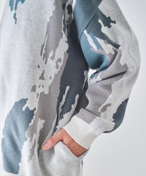 WEGO（ウィゴー）の「WEGO/オーバーフィットパターンカーディガン（カーディガン/ボレロ・メンズ・その他2/その他3/その他1/その他4・LARGE/MEDIUM）」の17枚目の写真